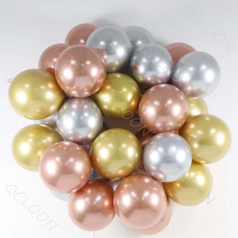A new set of metal rose gold silver thick chrome gloss latex balloon combination birthday wedding holiday party decorations
A new set of metal rose gold silver thick chrome gloss latex balloon combination birthday wedding holiday party decorations