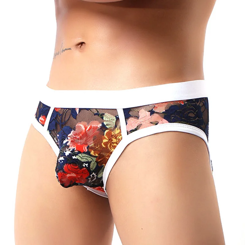 Men's Briefs Sexy Low Rise Lace Briefs See Through Breathable Underpants Floral Pattern Male Underwear Intimates Underpants
Men's Briefs Sexy Low Rise Lace Briefs See Through Breathable Underpants Floral Pattern Male Underwear Intimates Underpants