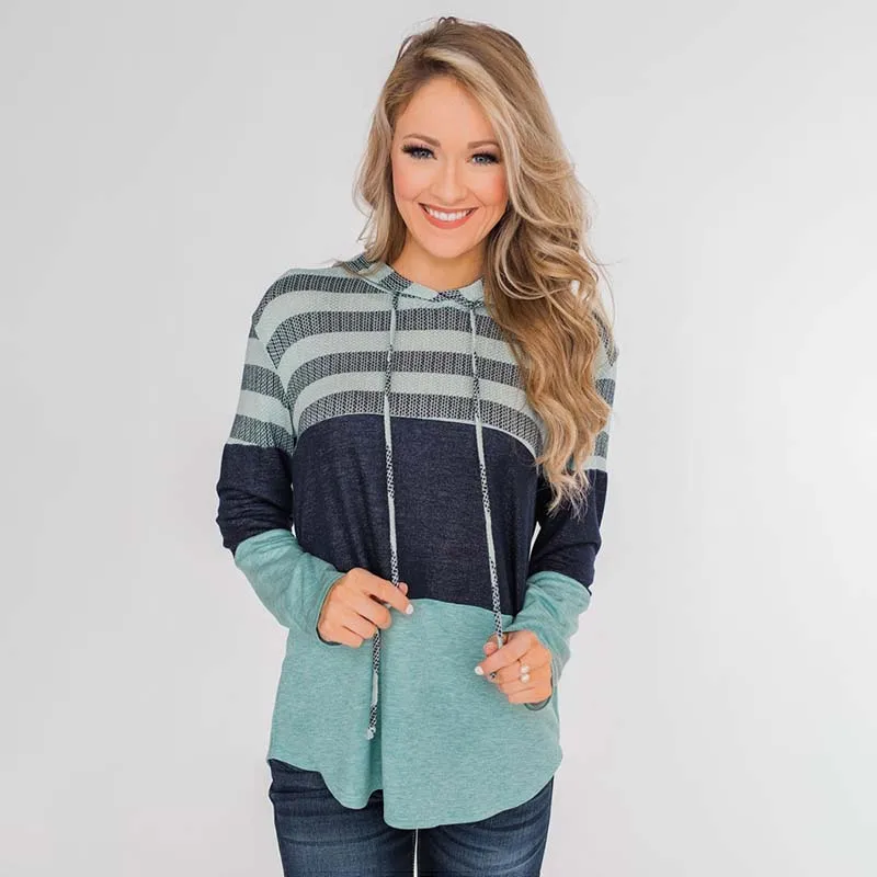 Толстовка Женская с длинным рукавом, модный Свободный свитшот в полоску, с капюшоном, в стиле пэчворк, Повседневный пуловер, большие размеры
Толстовка Женская с длинным рукавом, модный Свободный свитшот в полоску, с капюшоном, в стиле пэчворк, Повседневный пуловер, большие размеры