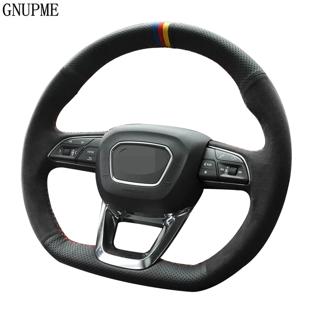 Black Genuine Leather Suede DIY Car Steering Wheel Cover For Audi Q3 2018-2019 Q5 SQ5 2017-2019 Q7 SQ7 2015-2019 Q8 SQ8 2019
Black Genuine Leather Suede DIY Car Steering Wheel Cover For Audi Q3 2018-2019 Q5 SQ5 2017-2019 Q7 SQ7 2015-2019 Q8 SQ8 2019