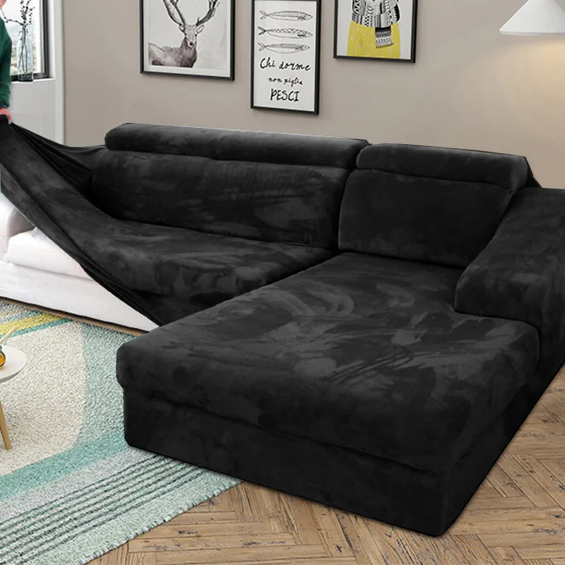 Velvet Plush Thicken Sofa Cover All-inclusive Elastic Sectional Couch Cover for Living Room Chaise Longue L Shaped Corner Covers
Velvet Plush Thicken Sofa Cover All-inclusive Elastic Sectional Couch Cover for Living Room Chaise Longue L Shaped Corner Covers