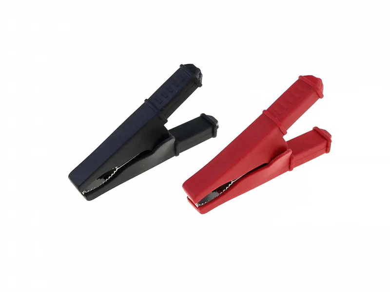 Крокодиловые зажимы 50А, красный+черный, 75 мм, 2 шт. 
Крокодиловые зажимы 50А, красный+черный, 75 мм, 2 шт.