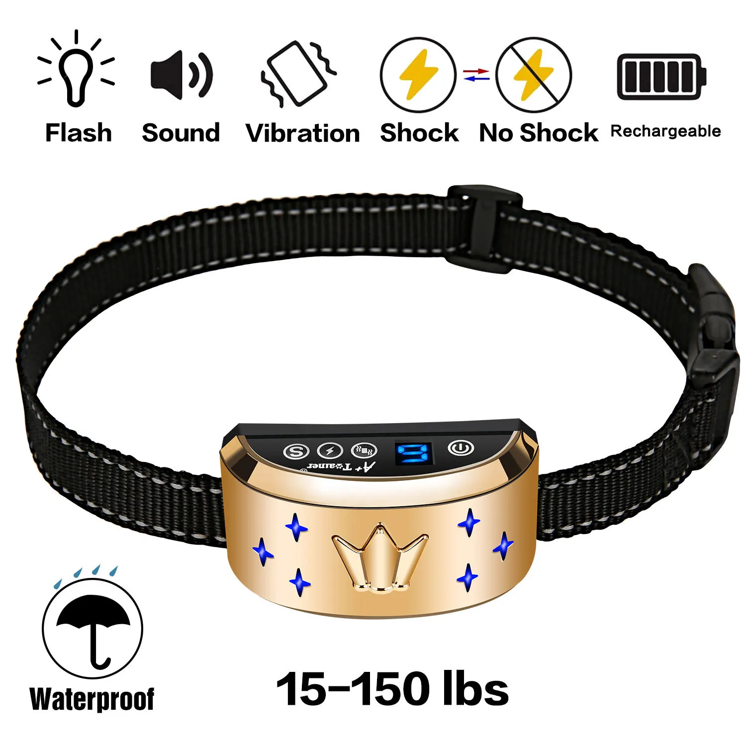 Электрический ультразвук отпугивател собак тренировочный ошейник для питомца собаки устройство против лая USB собака остановить лай вибрац...
Электрический ультразвук отпугивател собак тренировочный ошейник для питомца собаки устройство против лая USB собака остановить лай вибрац...