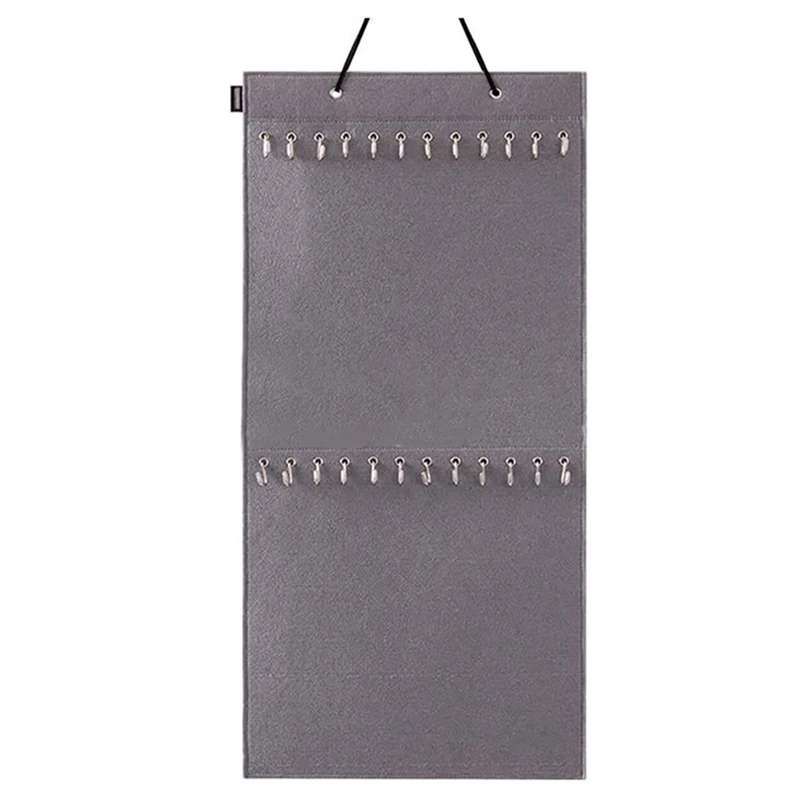Jewelry Storage Rack Hanging On The Door Wall-Mounted Necklace Rack Hook Storage Jewelry Rack (Gray)
Jewelry Storage Rack Hanging On The Door Wall-Mounted Necklace Rack Hook Storage Jewelry Rack (Gray)