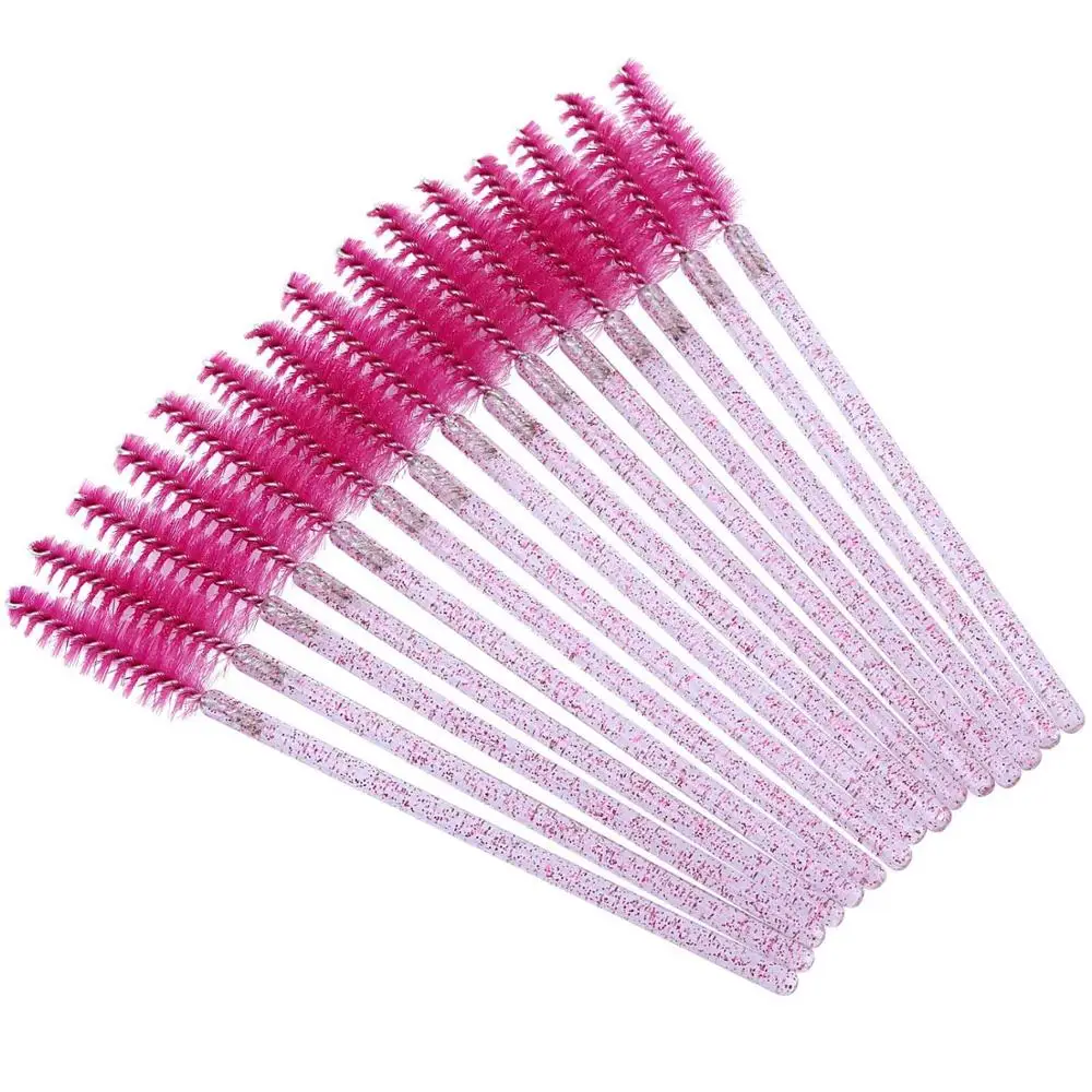 

200Pcs Disposable Crystal Eyelash Brush Mascara Wands Applicator Grafting Eyelash Curling Comb Beauty Makeup Tool Eye Lash Brush