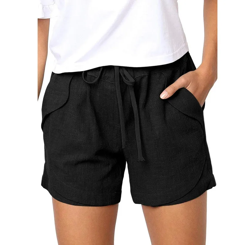 Women's Short Summer Loose Rope Tie Short Sport Shorts Casual Elastic Waist Cotton Linen Shorts Pocket Beach Sport New Shorts
Women's Short Summer Loose Rope Tie Short Sport Shorts Casual Elastic Waist Cotton Linen Shorts Pocket Beach Sport New Shorts
