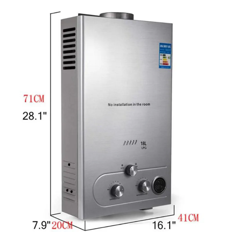 18L wall-mounted liquefied gas water heater household intelligent automatic fast water heater bathing equipment
18L wall-mounted liquefied gas water heater household intelligent automatic fast water heater bathing equipment
