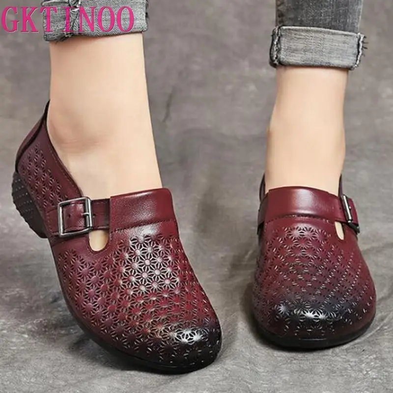 GKTINOO/весенние женские туфли на плоской подошве Коллекция 2022 года Женская
