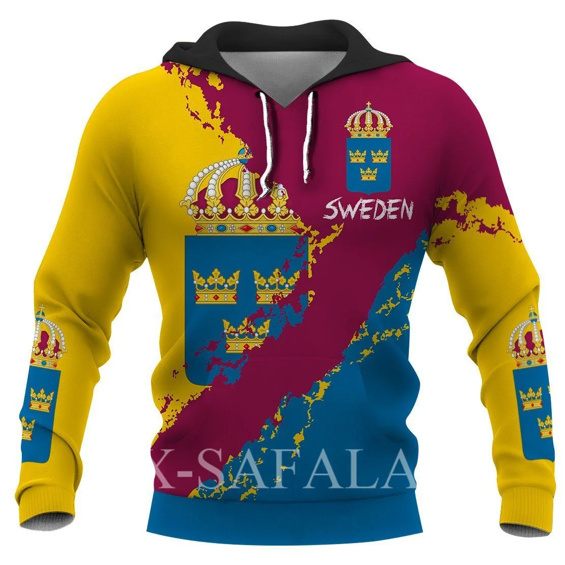 Sweden Map Blue Awesome Design 3D Printed Hoodie Man Female Zipper Pullover Sweatshirt Hooded Jersey Streetwear Tracksuits-5
Sweden Map Blue Awesome Design 3D Printed Hoodie Man Female Zipper Pullover Sweatshirt Hooded Jersey Streetwear Tracksuits-5