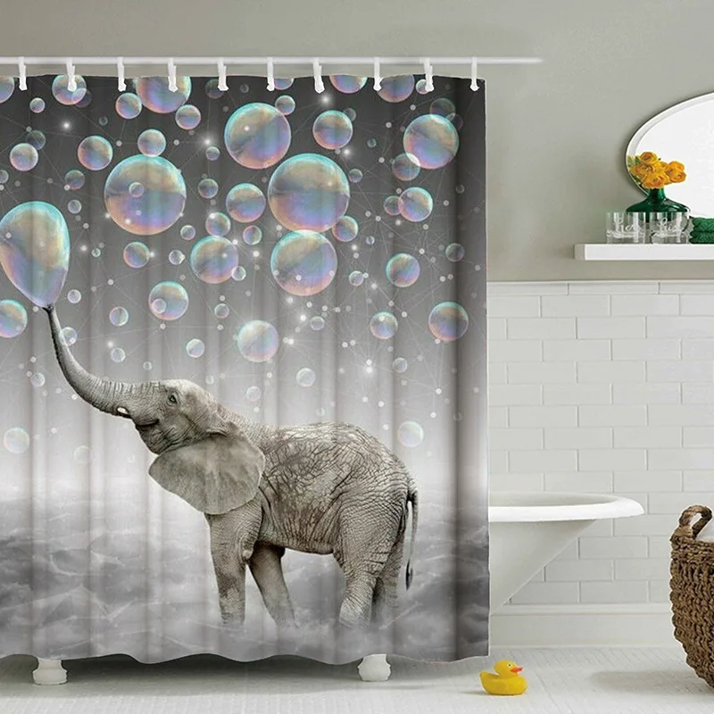 Creative Elephant Shower Curtains Plaid Bathroom Liner Curtain Waterproof Peva Partition Curtain Bathtub Mildew Bath Screens
Creative Elephant Shower Curtains Plaid Bathroom Liner Curtain Waterproof Peva Partition Curtain Bathtub Mildew Bath Screens
