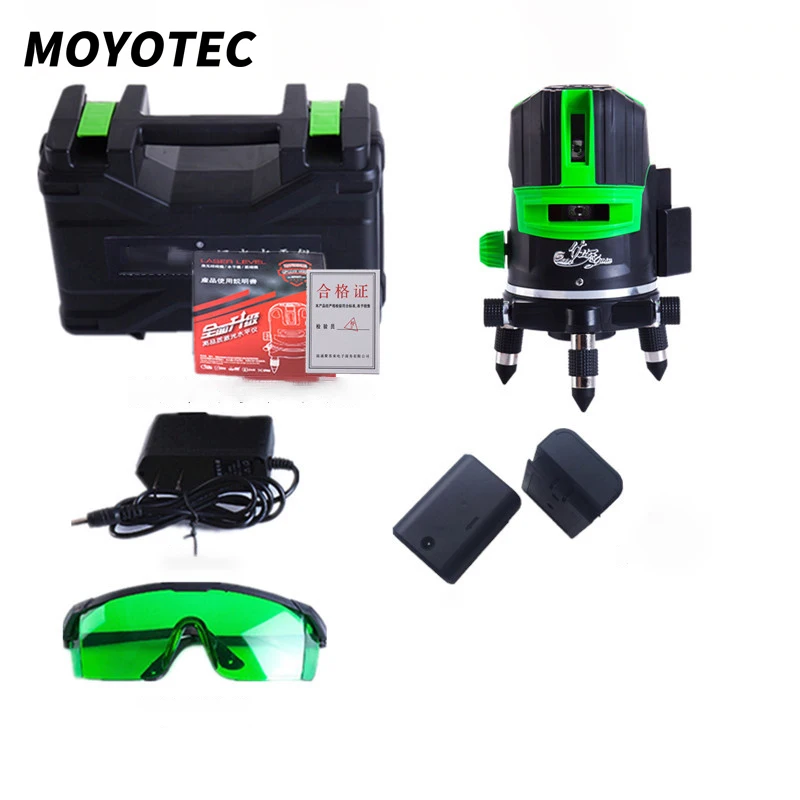 MOYOTEC 2/3/5 Cross Line Laser Level Self-Leveling 360 Rotatable Indoor Outdoor Line Lasers Horizontal Vertical Level Tool
MOYOTEC 2/3/5 Cross Line Laser Level Self-Leveling 360 Rotatable Indoor Outdoor Line Lasers Horizontal Vertical Level Tool