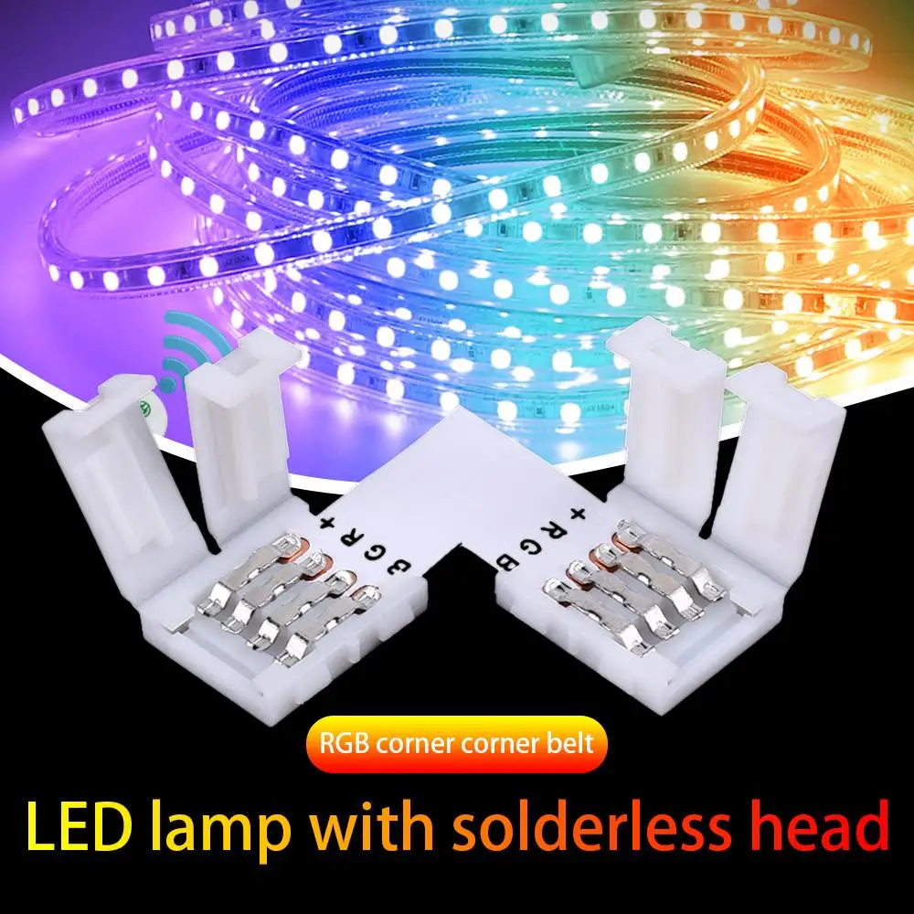 RGB Strip Light Connector LED L Shape Lighting 10MM White Adapter 4Pin Accessories Solderless Fitting
RGB Strip Light Connector LED L Shape Lighting 10MM White Adapter 4Pin Accessories Solderless Fitting