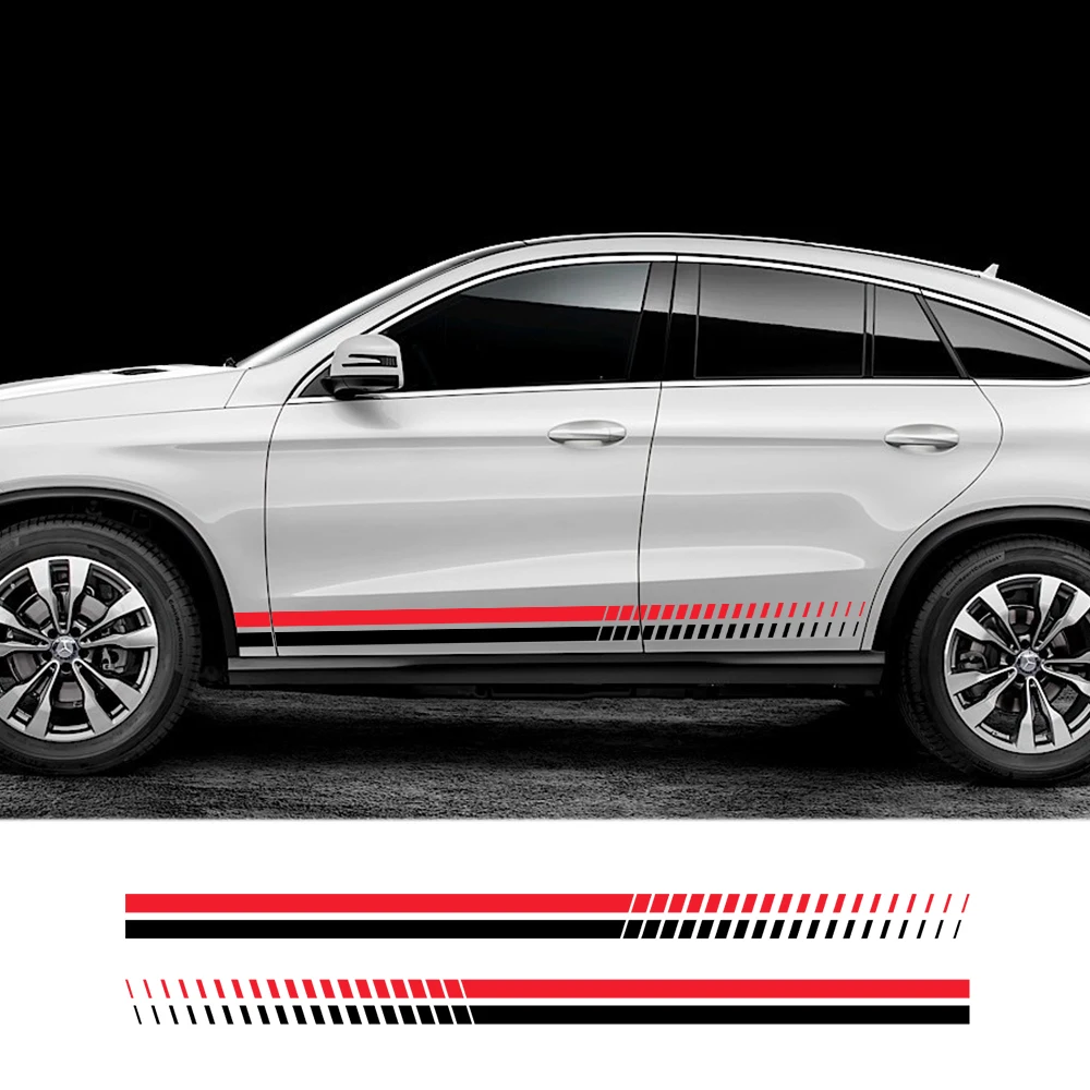 2 шт./компл. наклейки на боковые двери автомобиля виниловая пленка для Audi A3 8V 8P A4 B8