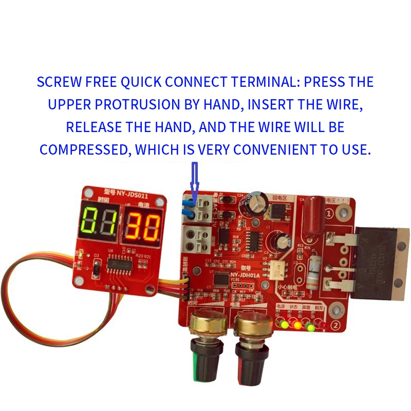 Spot Welders control Board 100A Digital display Spot welding time and current controller panel timing Ammeter
Spot Welders control Board 100A Digital display Spot welding time and current controller panel timing Ammeter
