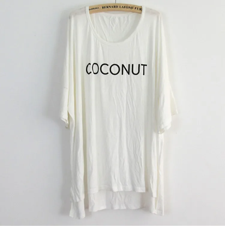 Women Fashion Bikini Cover UP T-Shirt Letter Print Irregular Cotton Beach Tops Short Swim Beachwear Dress Plus Size Black White
Women Fashion Bikini Cover UP T-Shirt Letter Print Irregular Cotton Beach Tops Short Swim Beachwear Dress Plus Size Black White