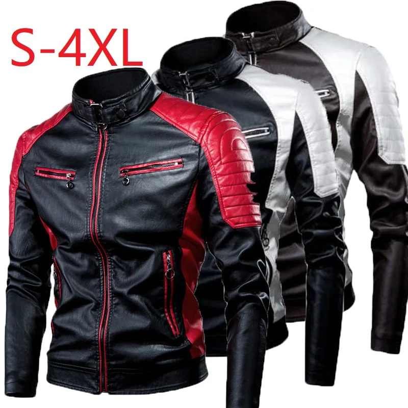 2021 Mens Motorcycle Jacket Autumn Winter Men New Faux PU Leather Jackets Casual Embroidery Biker Coat Zipper Fleece Jacket 4XL
2021 Mens Motorcycle Jacket Autumn Winter Men New Faux PU Leather Jackets Casual Embroidery Biker Coat Zipper Fleece Jacket 4XL