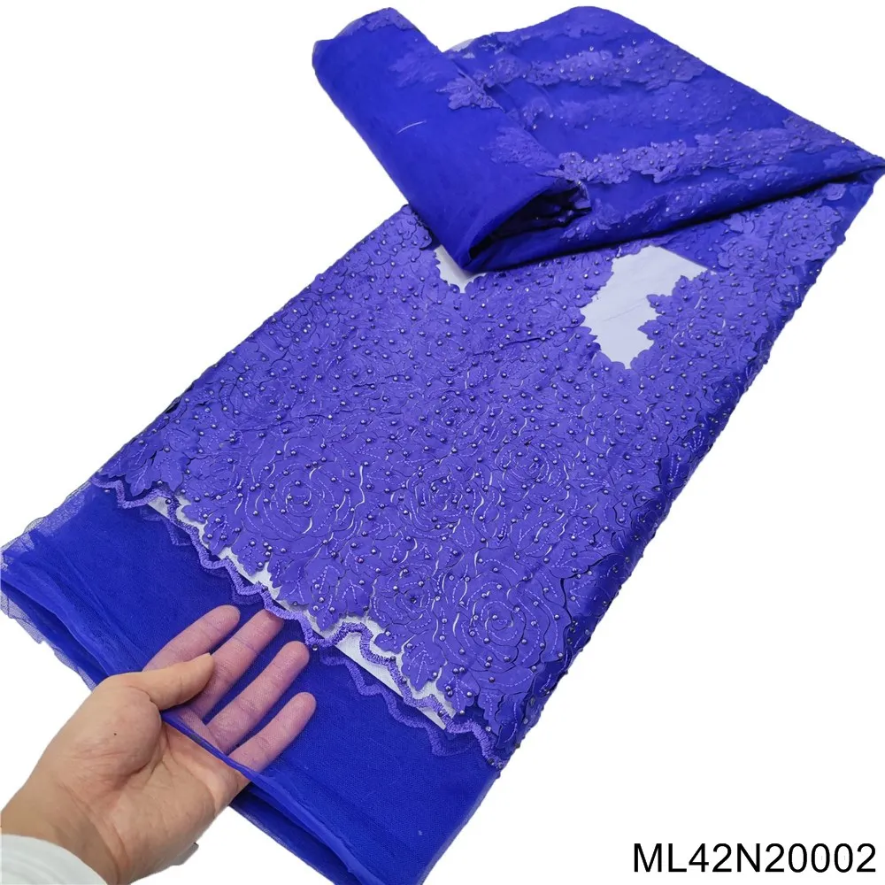 Королевский синий французский кружевной материал с камнями африканский тюль Ткань 5 ярдов французская сетчатая кружевная ткань 2022 новый тр...
Королевский синий французский кружевной материал с камнями африканский тюль Ткань 5 ярдов французская сетчатая кружевная ткань 2022 новый тр...