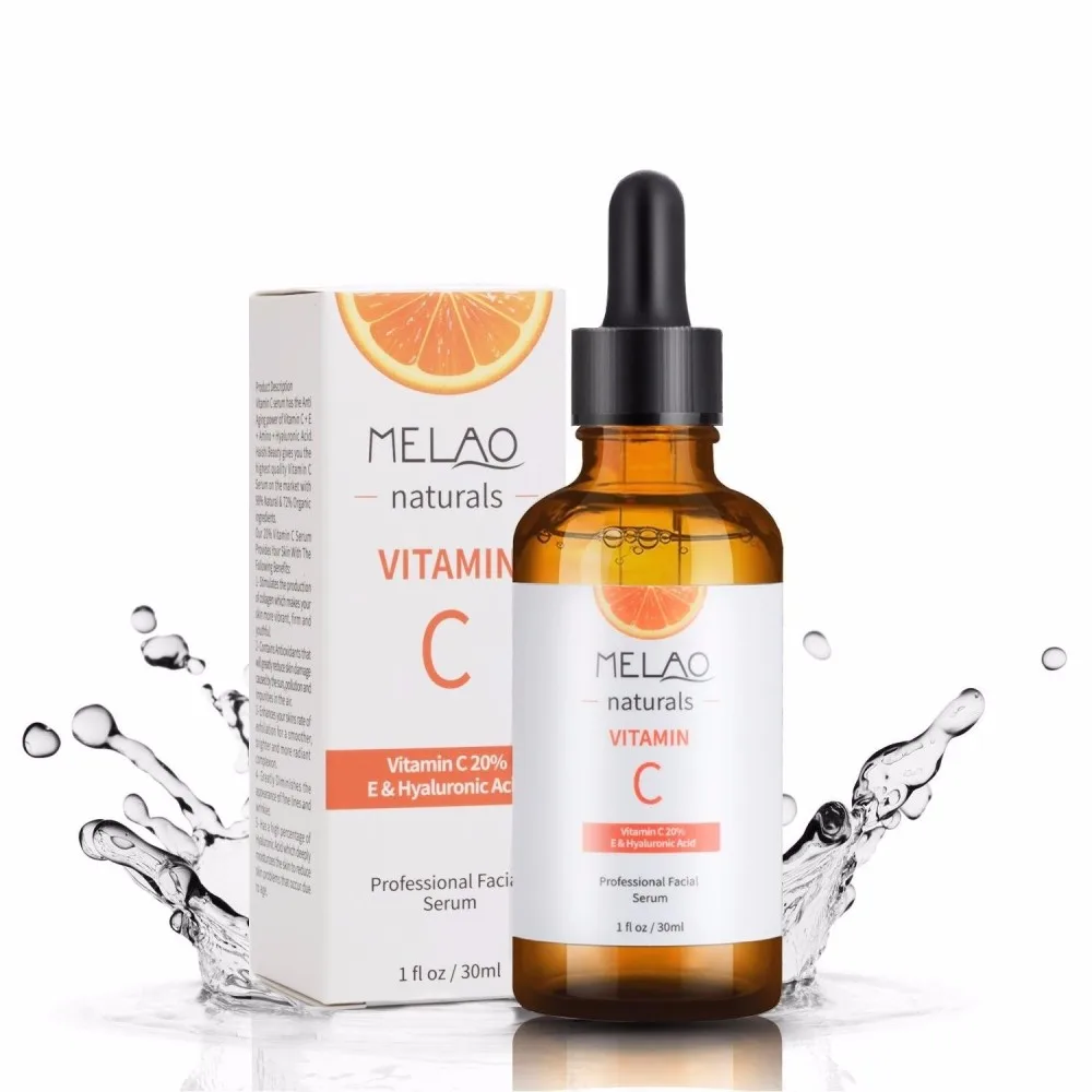 

VIP Organic Vitamin C Serum Anti-Aging Shrink Pore Hyaluronic Acid Face Serum Whitening Moisturizing Essence Skin Care 30ml