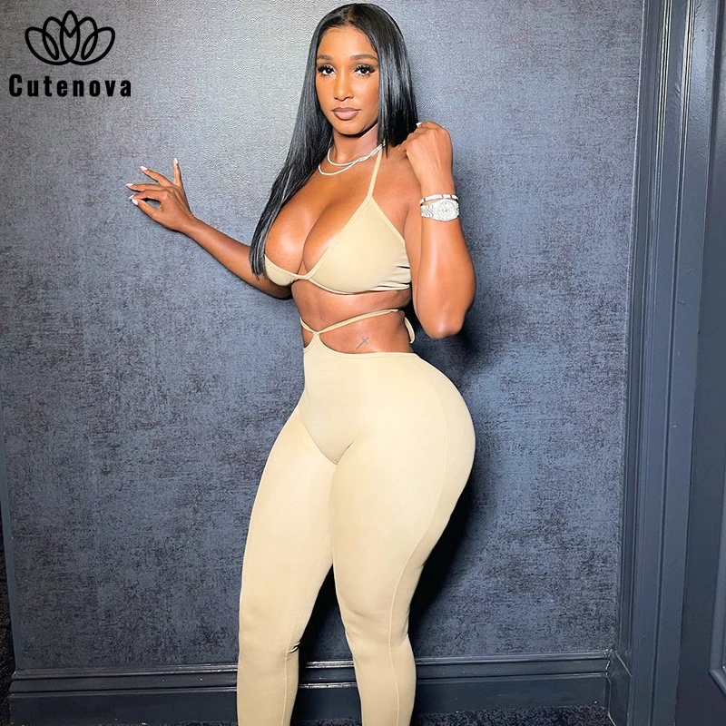 Cutenove Sexy Party Club Women's Suit Summer 2021 Solid Color Crop Top Slim Pencil Pants 2 Piece Set Vetement Femme Outfits
Cutenove Sexy Party Club Women's Suit Summer 2021 Solid Color Crop Top Slim Pencil Pants 2 Piece Set Vetement Femme Outfits