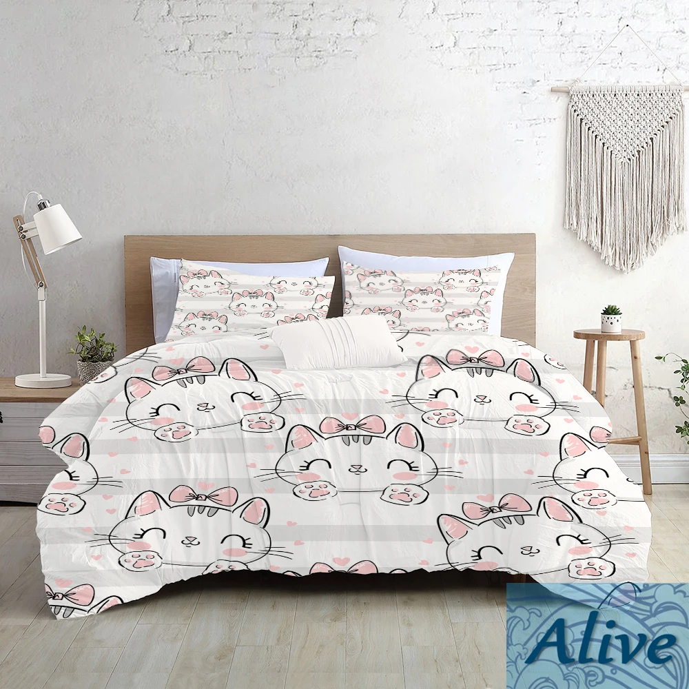 Cute Cat Kitty Kitten For Kid Girls Kawaii Duvet Cover Set With Pillowcase Queen Single Twin Eu King Size Double Bed Set 240x220
Cute Cat Kitty Kitten For Kid Girls Kawaii Duvet Cover Set With Pillowcase Queen Single Twin Eu King Size Double Bed Set 240x220