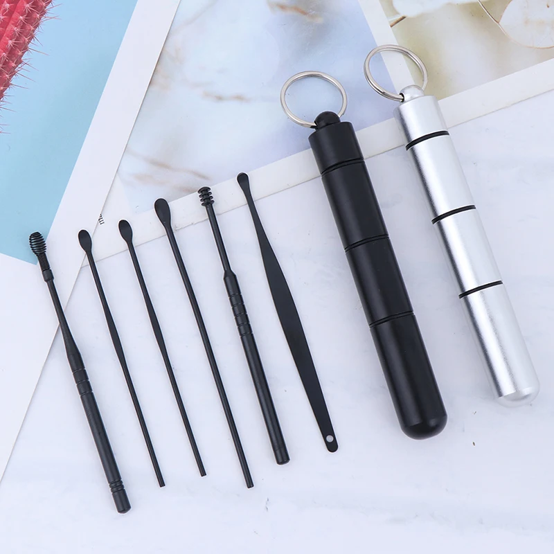 6Pcs Ear Cleaner Set Ear Pick Set Stainless Steel Earpick Ear Wax Curette Remover Ear Cleaner Spiral Ear Clean Tool with Case
6Pcs Ear Cleaner Set Ear Pick Set Stainless Steel Earpick Ear Wax Curette Remover Ear Cleaner Spiral Ear Clean Tool with Case