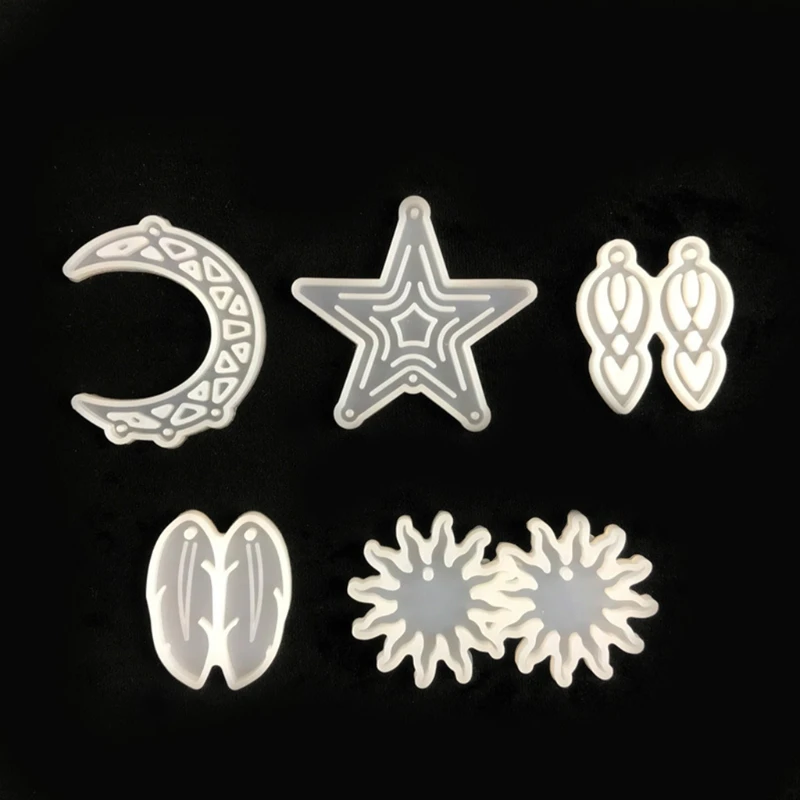Dream Catcher Feather Sun Star Pendant Epoxy Resin Mold Earrings Necklace Keychain Silicone Mould DIY Craft Jewelry Mold
Dream Catcher Feather Sun Star Pendant Epoxy Resin Mold Earrings Necklace Keychain Silicone Mould DIY Craft Jewelry Mold