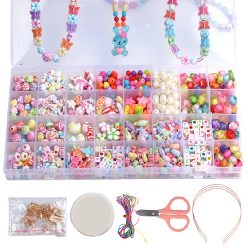 32 Grid DIY Handmade Beaded Children'S Toys Loose Beads Crafts Making Bracelet Necklace Jewelry Set Girl Toy Gift
32 Grid DIY Handmade Beaded Children'S Toys Loose Beads Crafts Making Bracelet Necklace Jewelry Set Girl Toy Gift