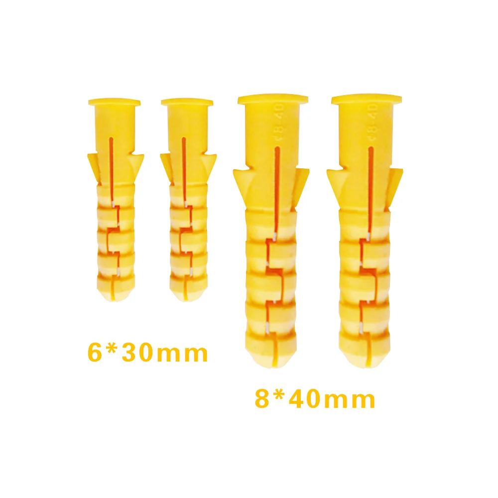 200 PCS M6 M8 Self Tapping Wall Anchors Drilling Woodworking Plugs Plastic Expansion Tube Pipe Anti-Rust And Anti-Corrosive
200 PCS M6 M8 Self Tapping Wall Anchors Drilling Woodworking Plugs Plastic Expansion Tube Pipe Anti-Rust And Anti-Corrosive