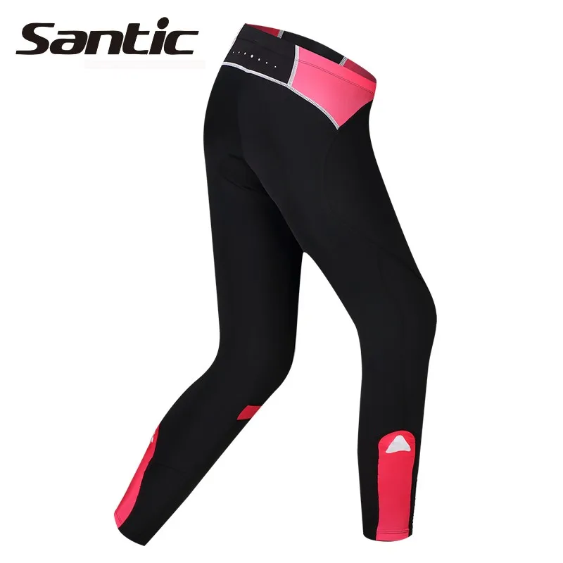 Santic весна осень женские дышащие велосипедные брюки с гелевой подкладкой MTB