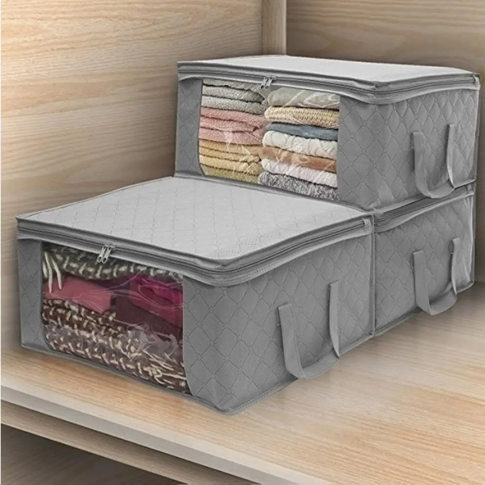 Non-Woven Portable Folding Folding Storage Box Quilt Storage Bag Non-Woven Storage Bags Dustproof Household Receive Desktop
Non-Woven Portable Folding Folding Storage Box Quilt Storage Bag Non-Woven Storage Bags Dustproof Household Receive Desktop