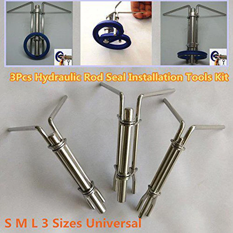 3pcs / Set Hydraulic Cylinder Piston Connecting Rod Gasket Seal Up U-cup Installation Tool Hydraulic Seal Installer Tool
3pcs / Set Hydraulic Cylinder Piston Connecting Rod Gasket Seal Up U-cup Installation Tool Hydraulic Seal Installer Tool