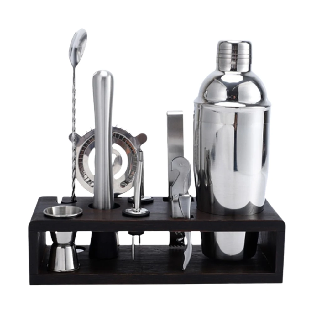 Cocktail Shaker Set 10-Piece Bartender Kit with Stand Stainless Steel Cocktail Set for Home Bars
Cocktail Shaker Set 10-Piece Bartender Kit with Stand Stainless Steel Cocktail Set for Home Bars