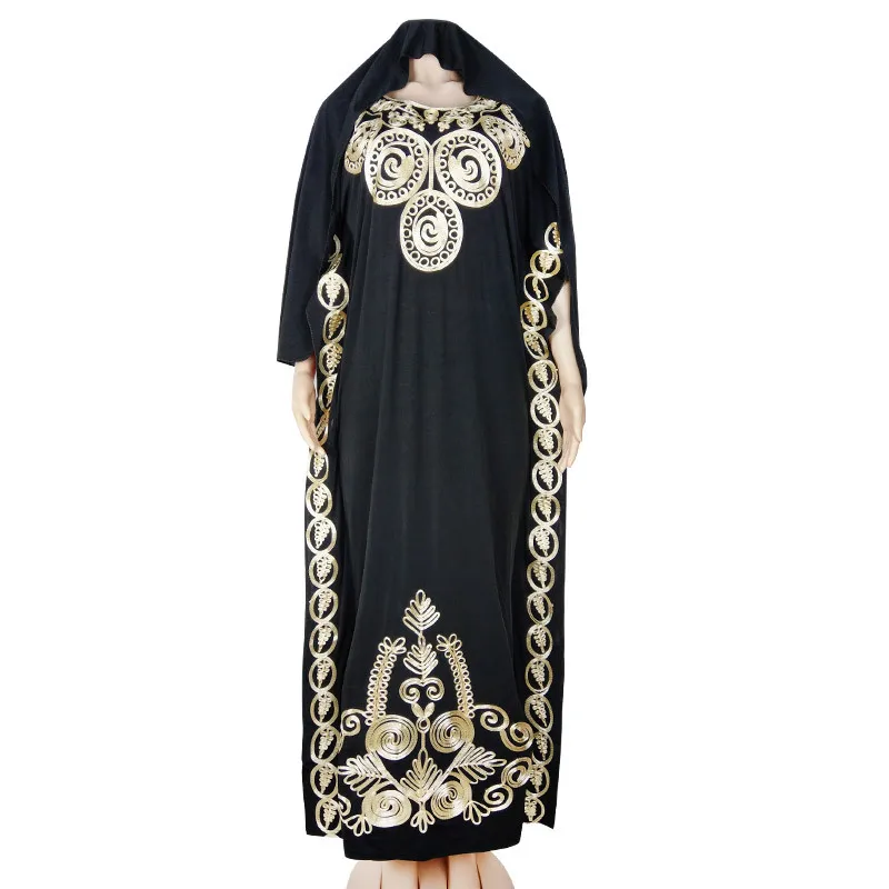 Fashion Africa style Abaya Long Dashiki Diamond Daily Clothes Black Dress with scarf Loose Muslim Robe For African Lady
Fashion Africa style Abaya Long Dashiki Diamond Daily Clothes Black Dress with scarf Loose Muslim Robe For African Lady