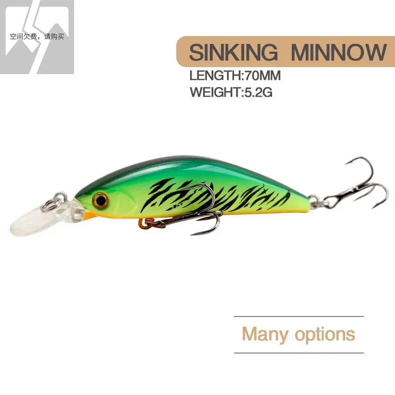 C.r Fishing Lure Bait 5g 70mm Sinking Minnow Hard Bait Swimming bait Fishing Wobblers Perch Pike Salmon Trout Bass Lures
C.r Fishing Lure Bait 5g 70mm Sinking Minnow Hard Bait Swimming bait Fishing Wobblers Perch Pike Salmon Trout Bass Lures