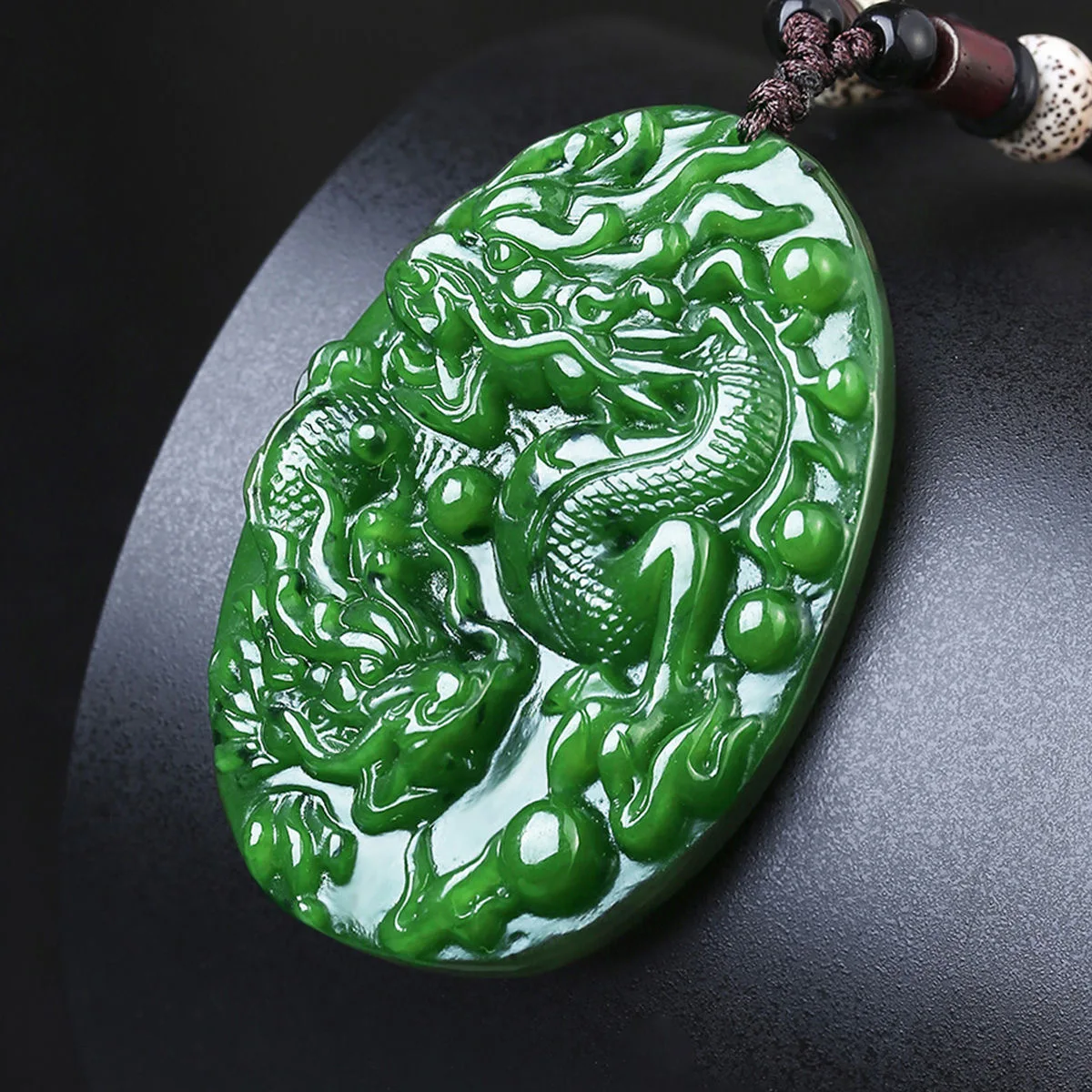 Fashion Green Jade Double Dragon Pendant Necklace Jewellery Chinese Hand-Carved Relax Healing Women Man Luck Gift Free Rope
Fashion Green Jade Double Dragon Pendant Necklace Jewellery Chinese Hand-Carved Relax Healing Women Man Luck Gift Free Rope