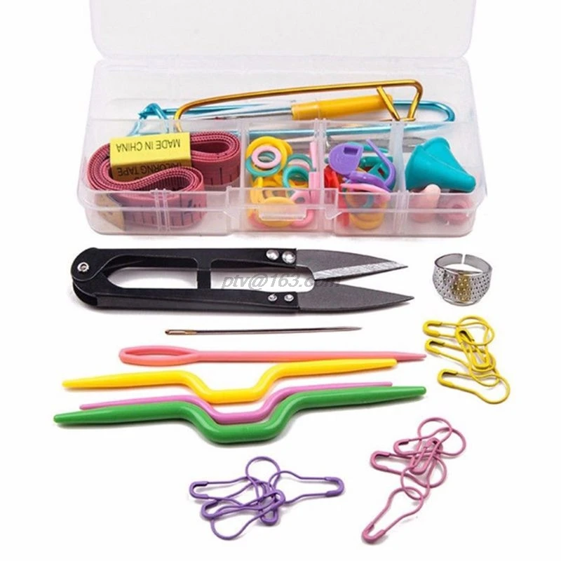 Инструменты для игл DIY инструменты набор вязания крючком крючки зажима маркеры