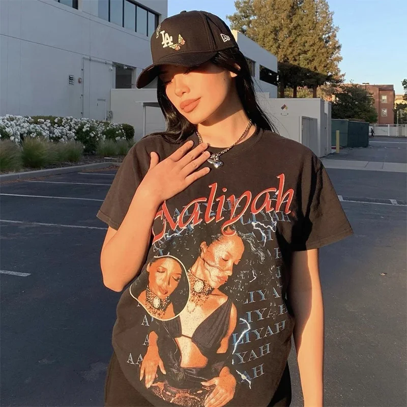 American Vintage Hip Hop Rock Black Cotton Cool Tshirts For Women Short Sleeve Oversized Streetwear Crewneck Summer Graphic Tees
American Vintage Hip Hop Rock Black Cotton Cool Tshirts For Women Short Sleeve Oversized Streetwear Crewneck Summer Graphic Tees