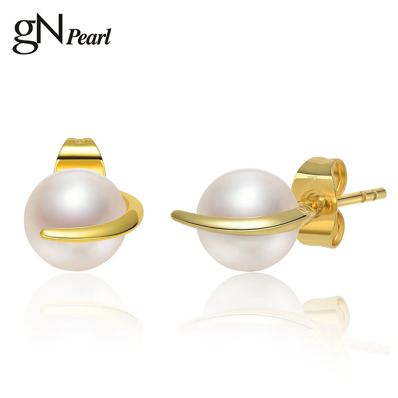 gN Pearl Genuien 7-8mm White Freshwater Pearl Stud Earrings gNPearl Fine Jewelry for Women Gift
gN Pearl Genuien 7-8mm White Freshwater Pearl Stud Earrings gNPearl Fine Jewelry for Women Gift