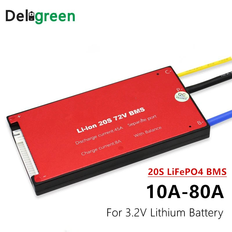 20S 30A 40A 50A 60A BMS Protection Circuit Board for LiFePo4 LFP NCM LIi-ion Battery Pack for Electric Bicycle and Scooter
20S 30A 40A 50A 60A BMS Protection Circuit Board for LiFePo4 LFP NCM LIi-ion Battery Pack for Electric Bicycle and Scooter