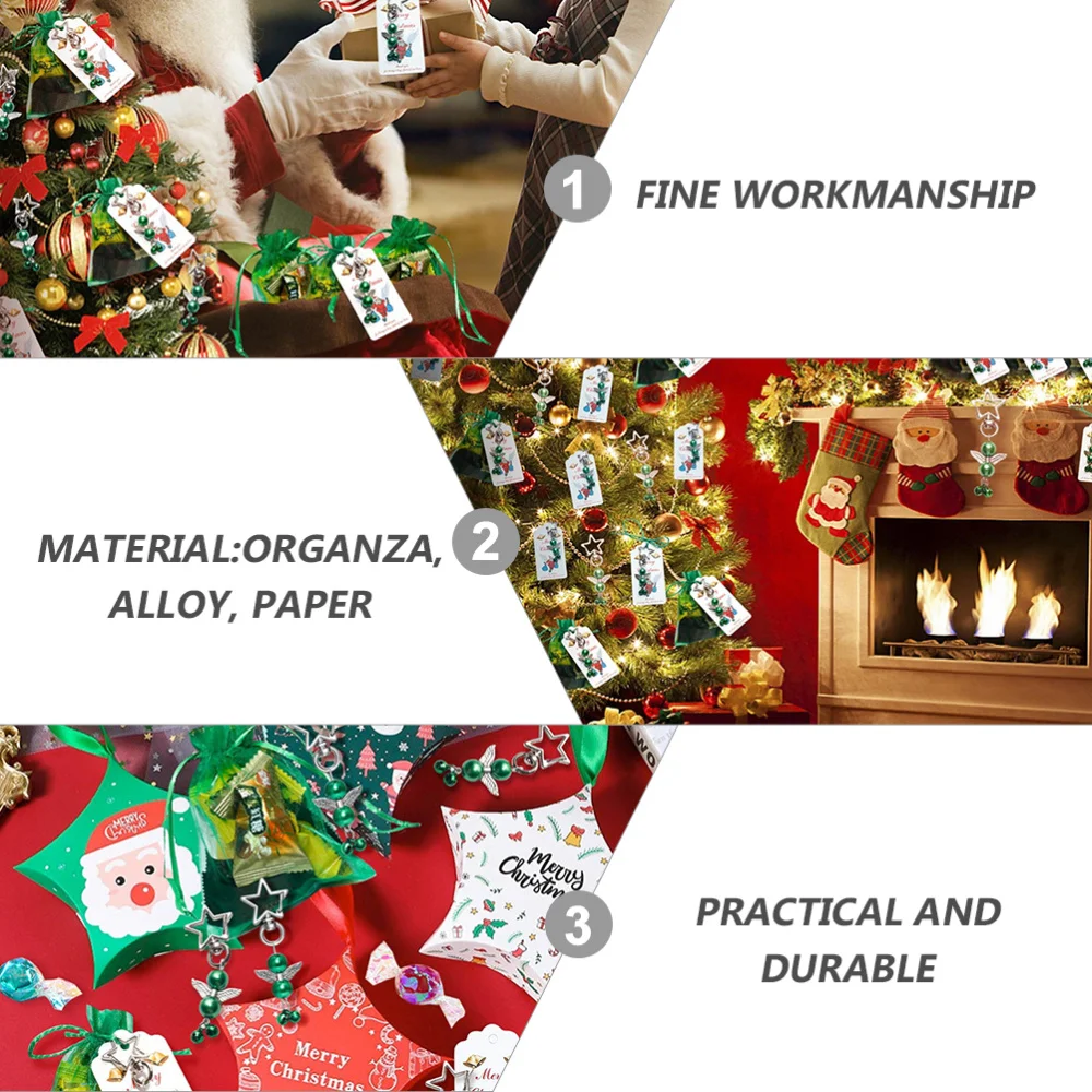 20 Sets Christmas Drawstring Candy Bag Organza Gift Bag with pendents and Labels
20 Sets Christmas Drawstring Candy Bag Organza Gift Bag with pendents and Labels