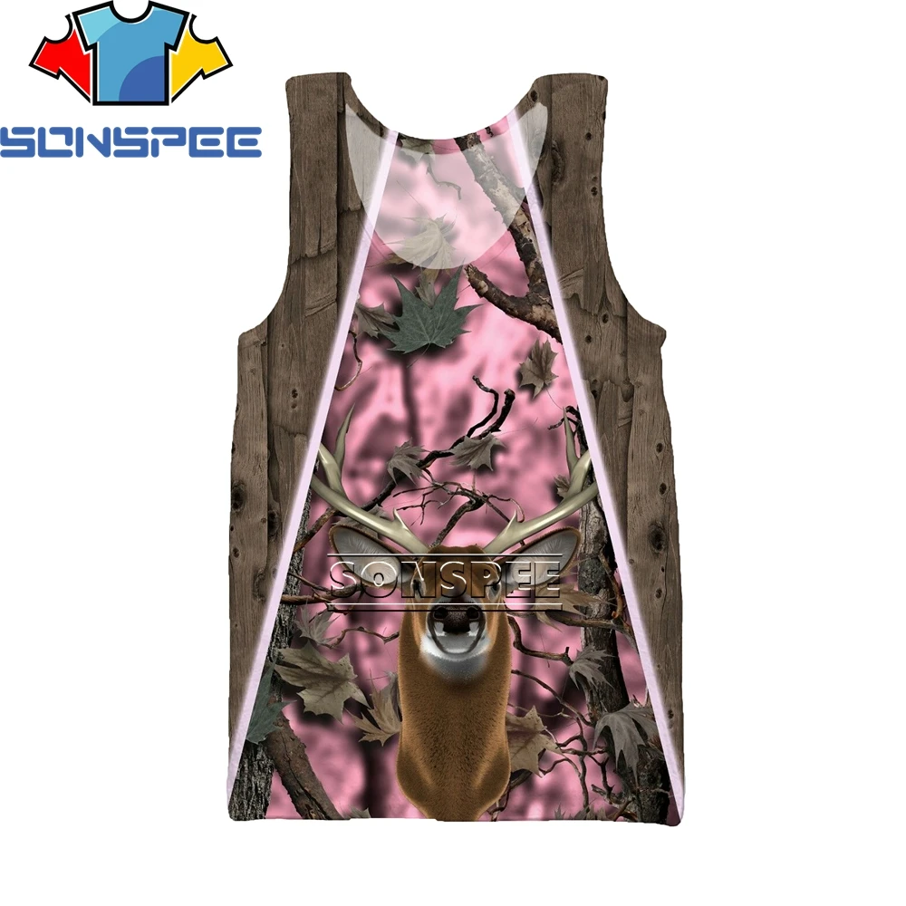 SONSPEE Camo Hunting Animals Deer 3D Tank Tops Summer Funny Casual Men's Vest shirts Fashion Streetwear Women Sleeveless Top
SONSPEE Camo Hunting Animals Deer 3D Tank Tops Summer Funny Casual Men's Vest shirts Fashion Streetwear Women Sleeveless Top