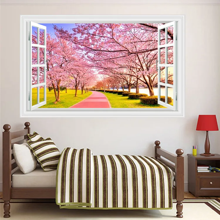 Romantic Cherry Blossoms 3D Windows Wall Stickers Decal Decor Window removeable Free Shipping B241
Romantic Cherry Blossoms 3D Windows Wall Stickers Decal Decor Window removeable Free Shipping B241