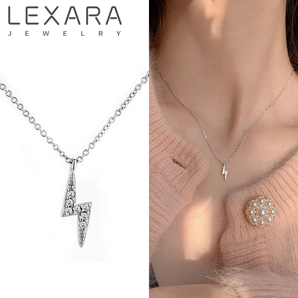 LEXARA Fashion Sparkling Zircon Lightning Necklace For Women Silver Color Clavicle Chain Choker Female Statement Jewelry
LEXARA Fashion Sparkling Zircon Lightning Necklace For Women Silver Color Clavicle Chain Choker Female Statement Jewelry