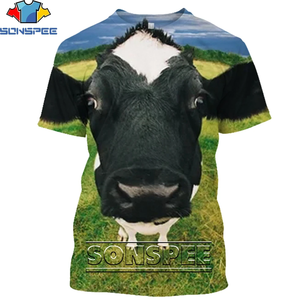 SONSPEE 3D Cow Casual Men Unisex TShirt Harajuku Short sleeve Streetwear Clothing Tops
SONSPEE 3D Cow Casual Men Unisex TShirt Harajuku Short sleeve Streetwear Clothing Tops
