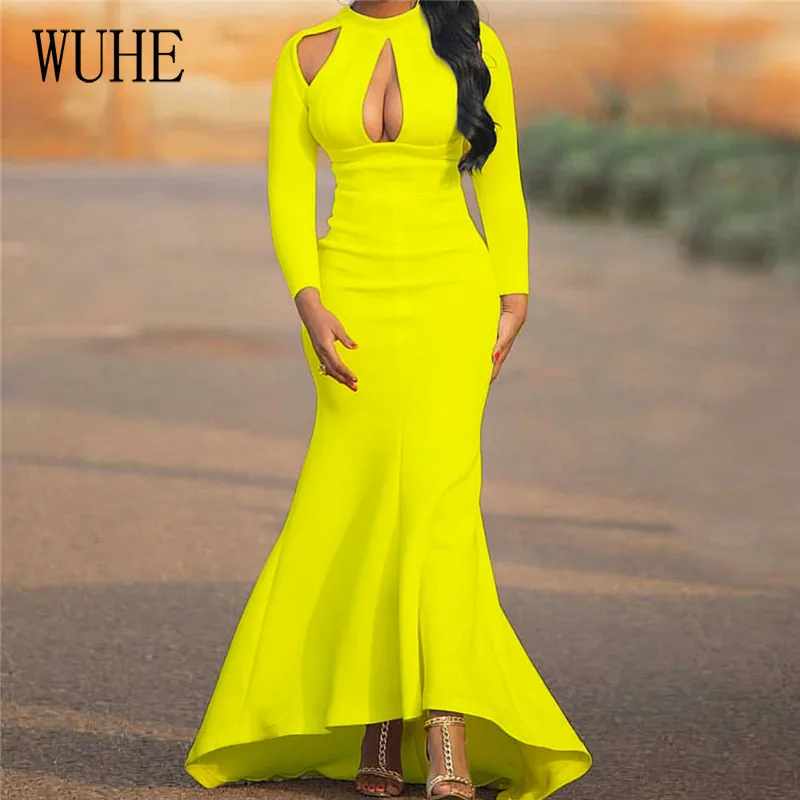 YEYA Sexy Mermaid Dresses Hollow Out Long Sleeve O Neck Package Hip Skinny Elegant Women Casual Party Nightclub Slim Bodycon
YEYA Sexy Mermaid Dresses Hollow Out Long Sleeve O Neck Package Hip Skinny Elegant Women Casual Party Nightclub Slim Bodycon