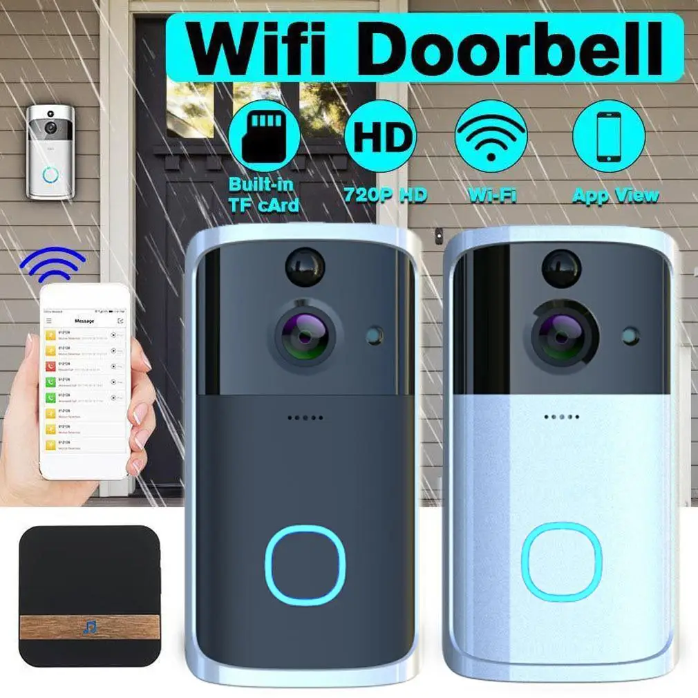 Smart Video Doorbell Visual Doorbell WiFi Door Bell M7 166° Universal HD Multifunctional Intercom Two Way Audio Ring Camera
Smart Video Doorbell Visual Doorbell WiFi Door Bell M7 166° Universal HD Multifunctional Intercom Two Way Audio Ring Camera