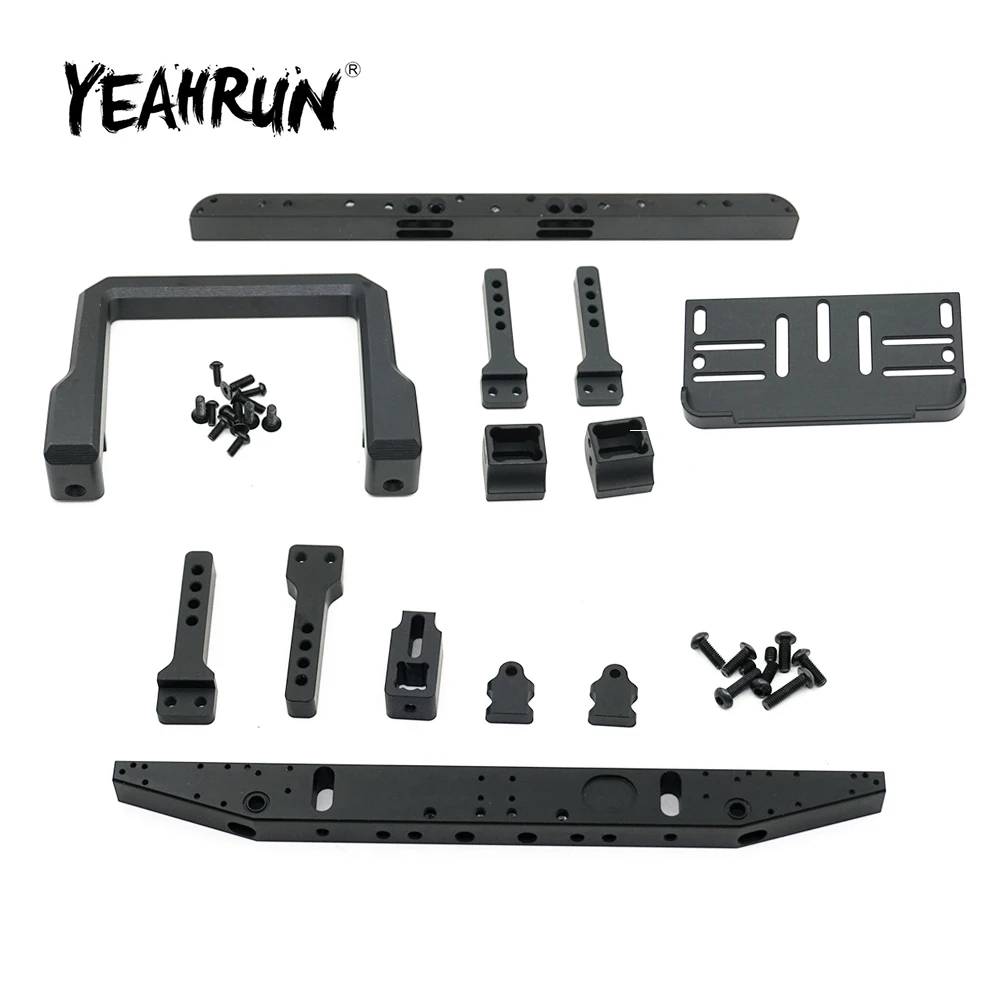 YEAHRUN Black CNC Metal Alloy GRC Front Rear Bumper for Traxxas TRX-4 TRx4 1/10 RC Crawler Car Truck Upgrade Parts
YEAHRUN Black CNC Metal Alloy GRC Front Rear Bumper for Traxxas TRX-4 TRx4 1/10 RC Crawler Car Truck Upgrade Parts