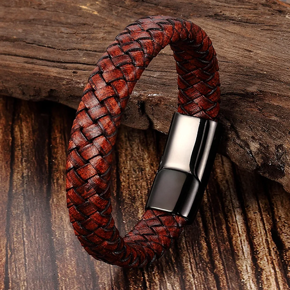 2020 retro style grid texture men's leather bracelet, reddish brown, birthday handmade jewelry, gift bracelet for men and women
2020 retro style grid texture men's leather bracelet, reddish brown, birthday handmade jewelry, gift bracelet for men and women