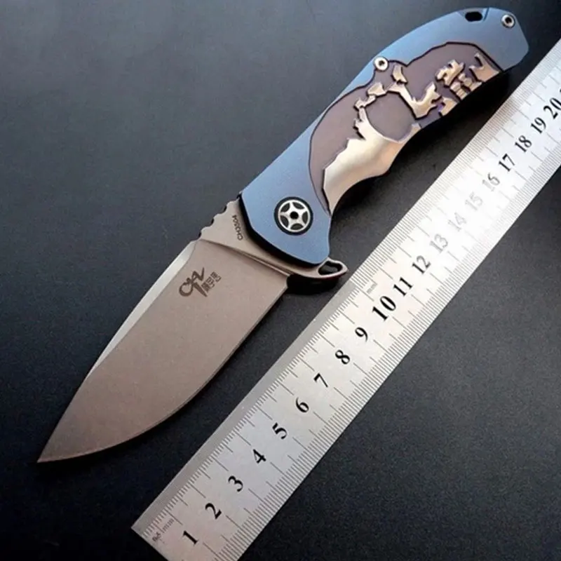 CH3504 Folding Knife S35VN Steel Titanium Handle Ball Bearing High Hardness Outdoor Camping Survival Collection EDC Tool Knives |