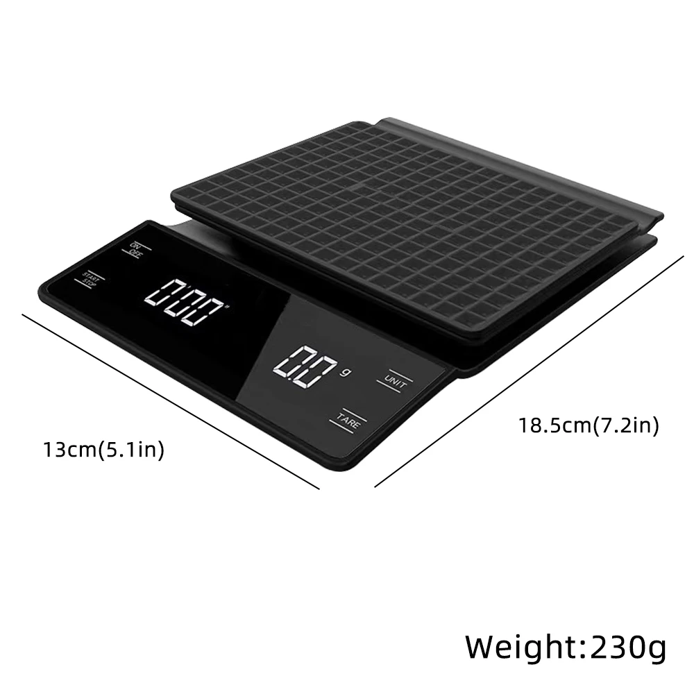 Walfos 3kg/0.1g Electronic Coffee Scale with Timer High Accuracy Digital Kitchen Scale Coffee Weight Balance Without Battery
Walfos 3kg/0.1g Electronic Coffee Scale with Timer High Accuracy Digital Kitchen Scale Coffee Weight Balance Without Battery